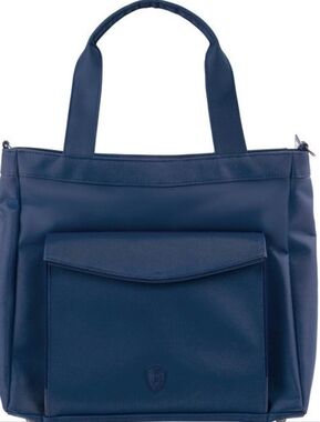 Navy Crossbody Laptop Tablet Tote Bag - RFID Shield